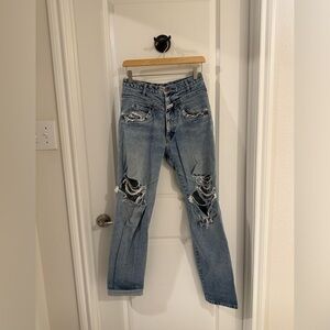 Designer Vintage Marithe Francois Girbaud 80s/90s jeans - high-waisted